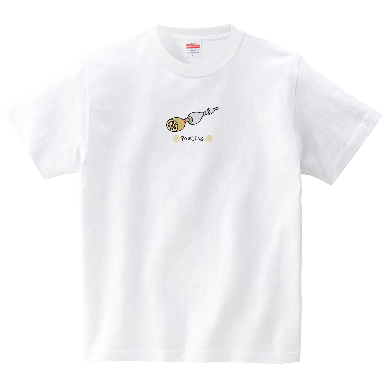 レンコンなボウリングピン オワリ のtシャツ通販 Itaxes イタクシーズ