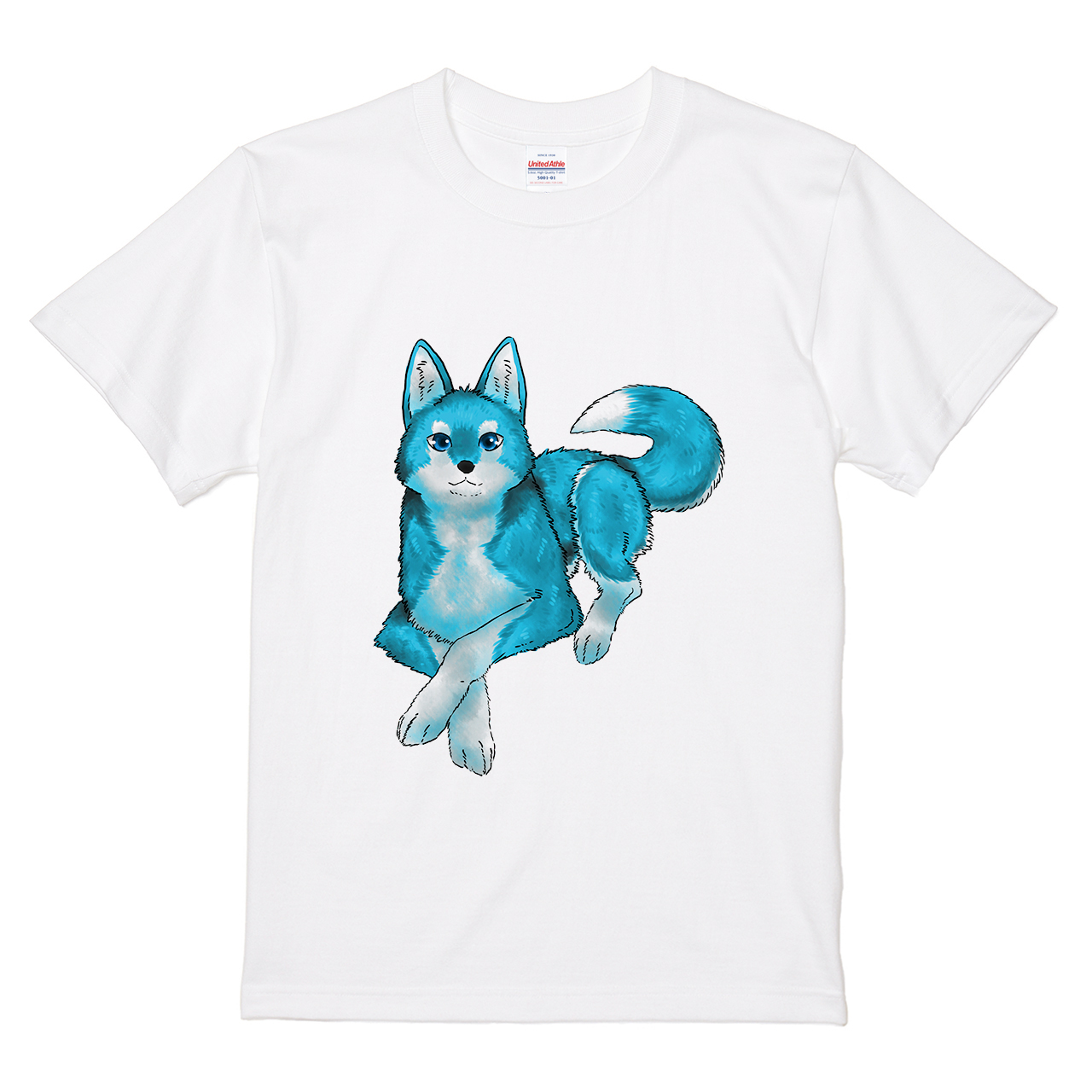 Tシャツ 【オオカミ 水色 】 そらデザインの通販 | itaxes