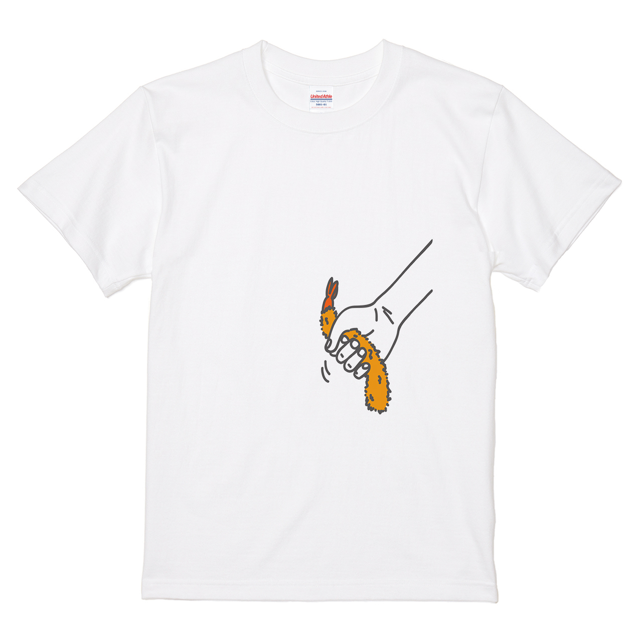 粗品 ハゲタコエビフライTシャツ 白 Mサイズ 粗品 ハゲタコエビフライ Tシャツ 白 XL - メルカリ