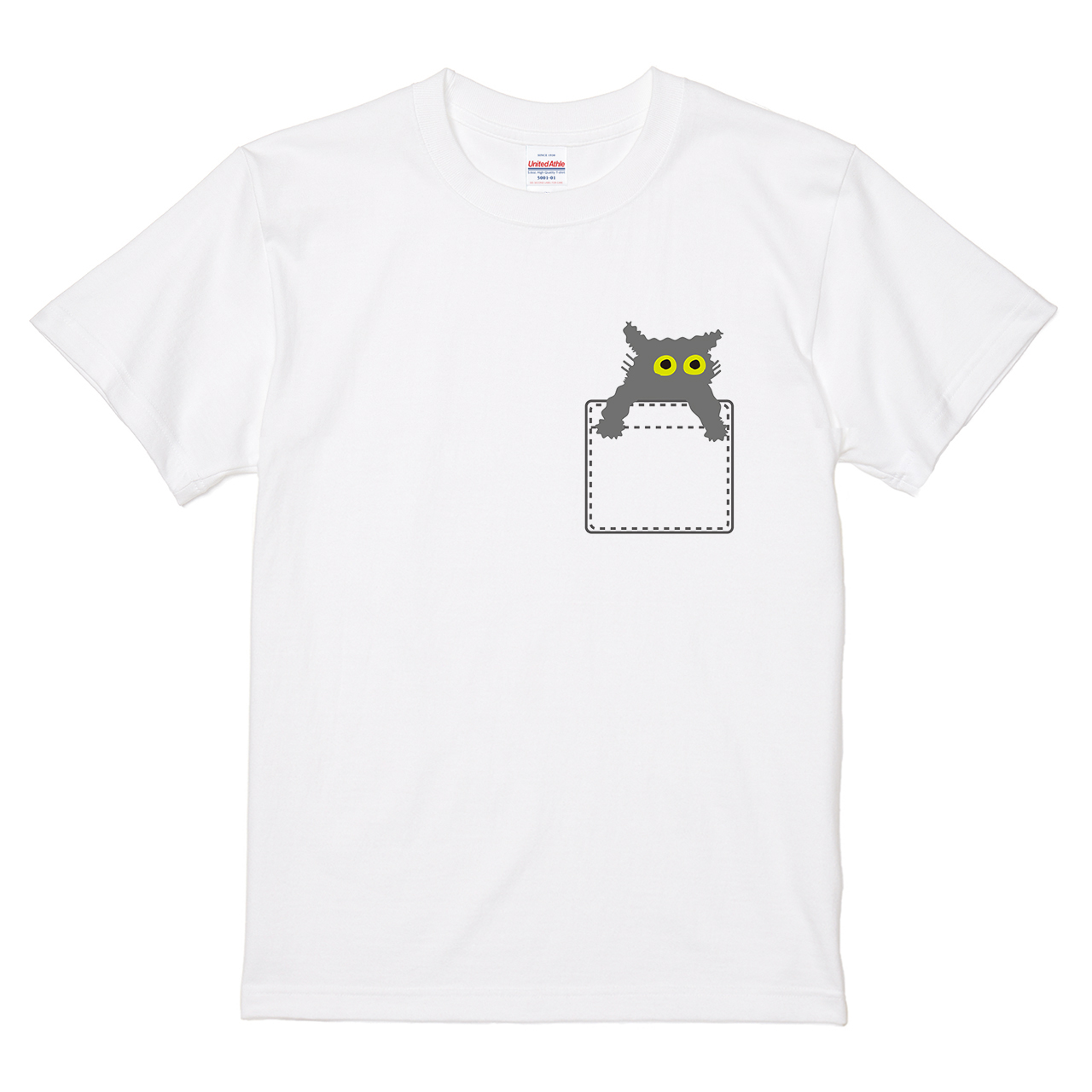 Tシャツ 【ポッケからにゃーん】 CHATON_CATON_Tデザインの通販
