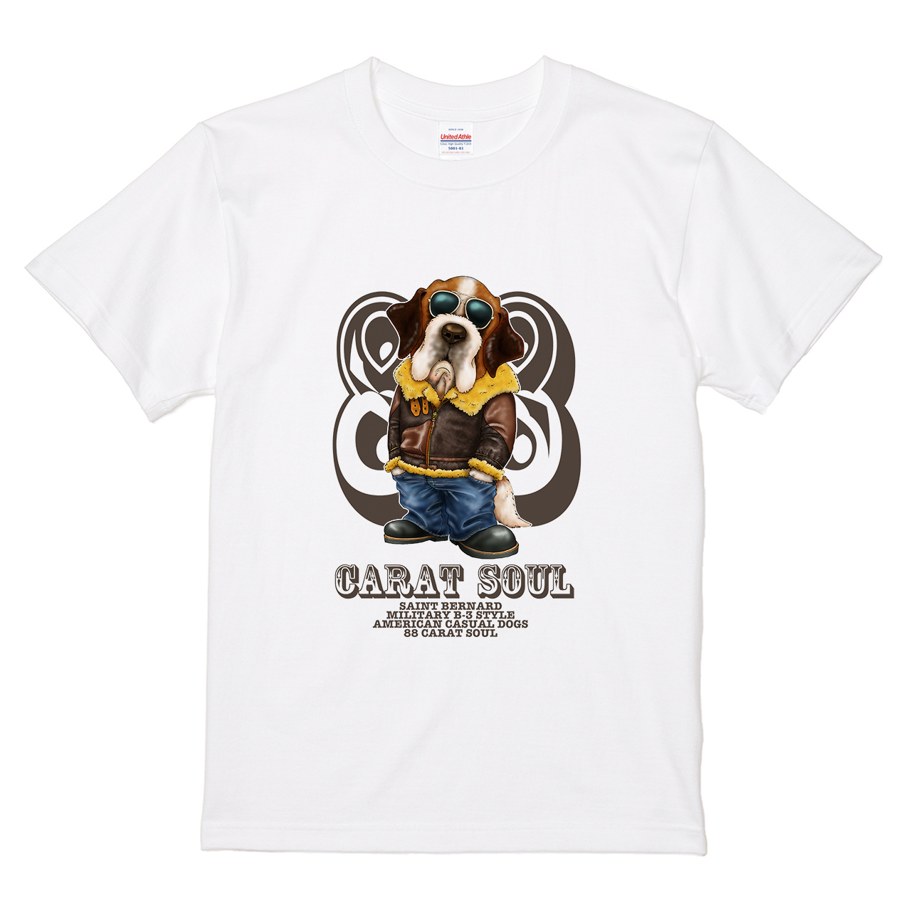 Tシャツ 【アメカジ・ドッグス ＜セントバーナード＞】 こいでゆーじ 