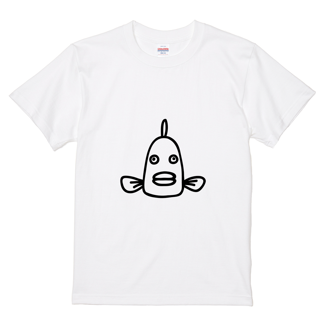 Tシャツ 【魚の正面】 オワリデザインの通販 | itaxes（イタクシーズ）