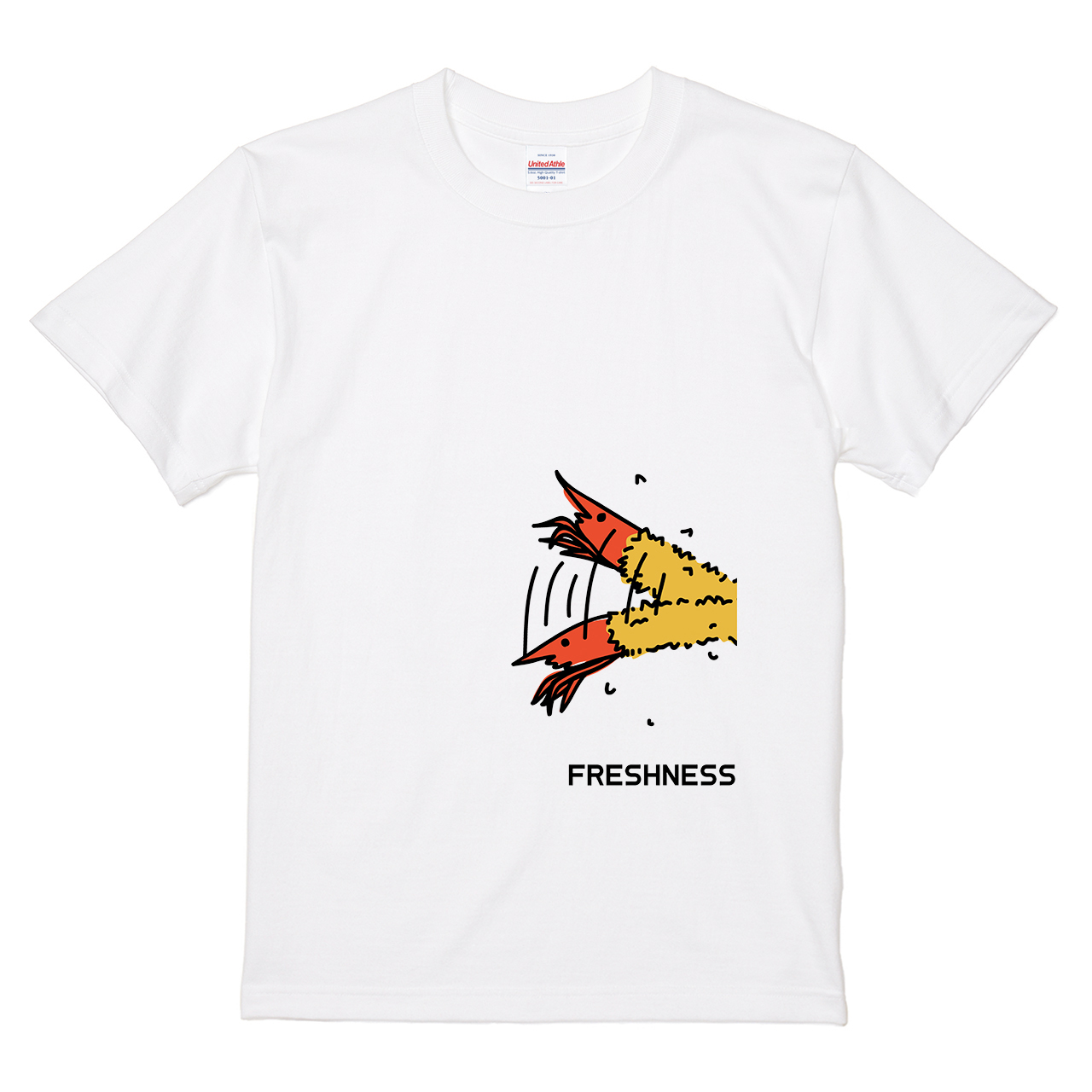 Tシャツ 【元気なエビフライ】 オワリデザインの通販 | itaxes