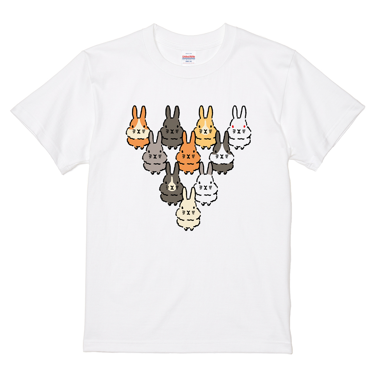 Tシャツ 【うさぎトライアングル】 イシイミホデザインの通販 | itaxes