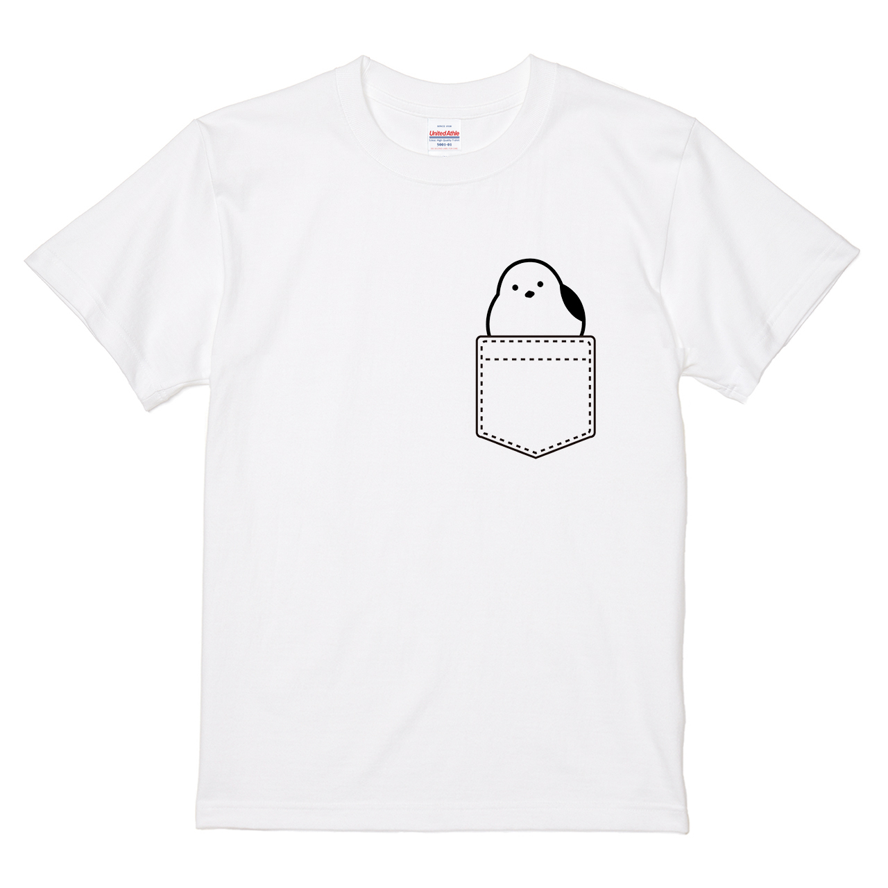 ★★専用ページになります新品未使用定価14000 ユイティームシャツ Tシャツ 【ポケットからシマエナガ】 yuruzooデザインの通販 | itaxes