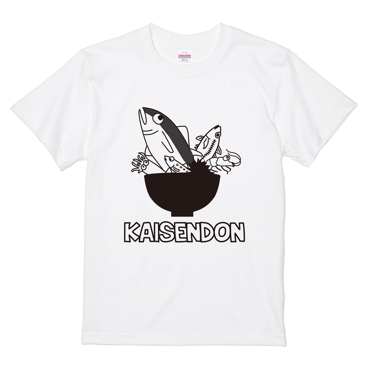 Tシャツ 【海鮮丼Tシャツ】 CHATON_CATON_Tデザインの通販 | itaxes 