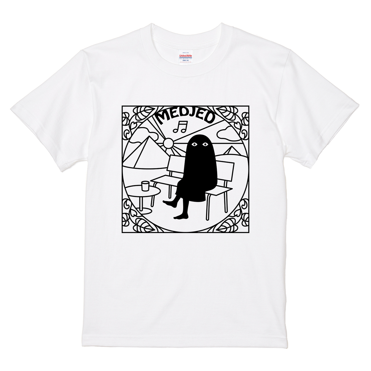 CORTIS PYPD 日本 MD Tシャツ 白 ホワイト 新品未開封 Mサイズ Tシャツ 【現場で休憩中のメジェド】 梅川紀美子デザインの通販
